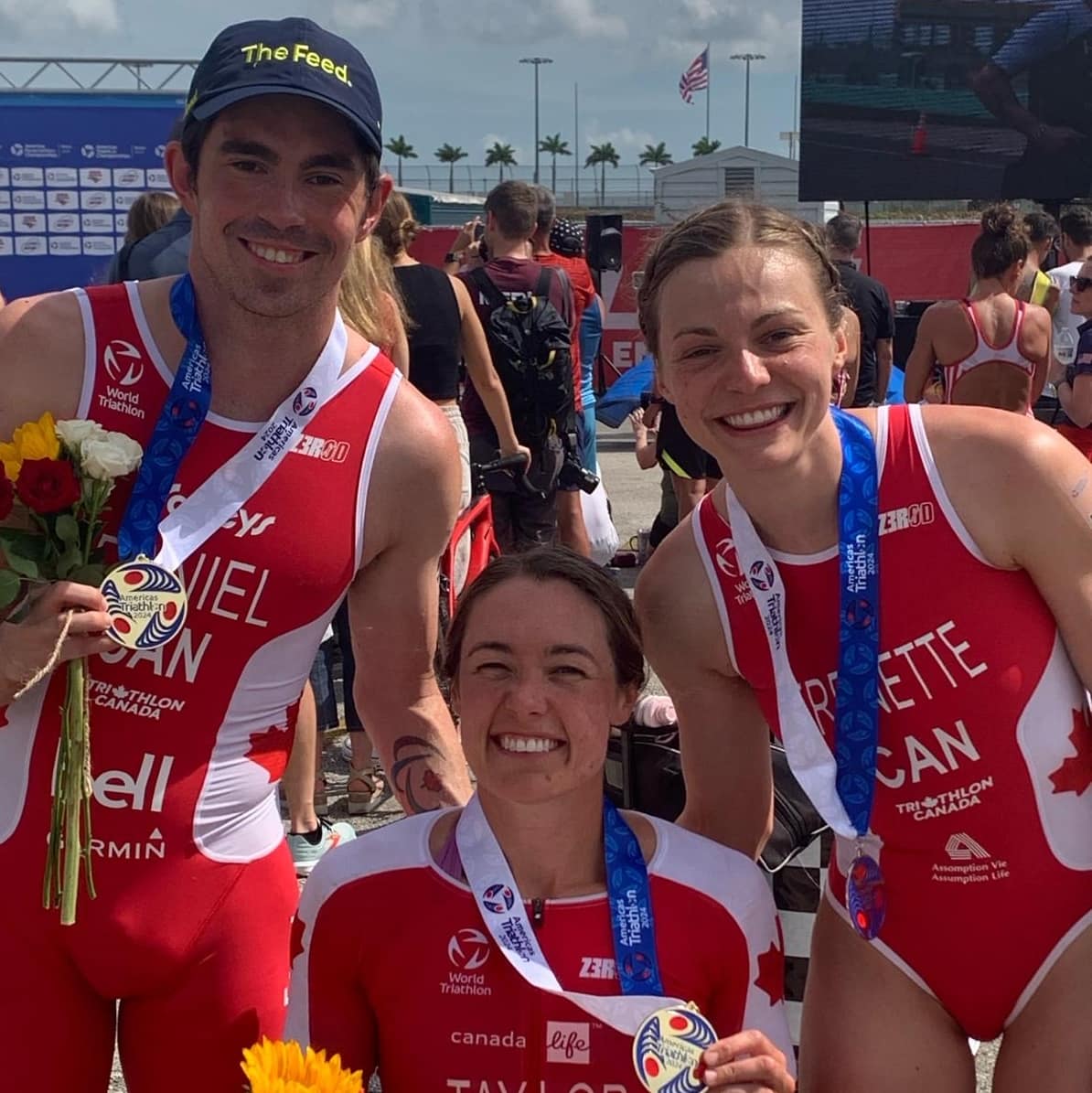 Canadian Triathletes Celebrate Seven Medal Day in Florida